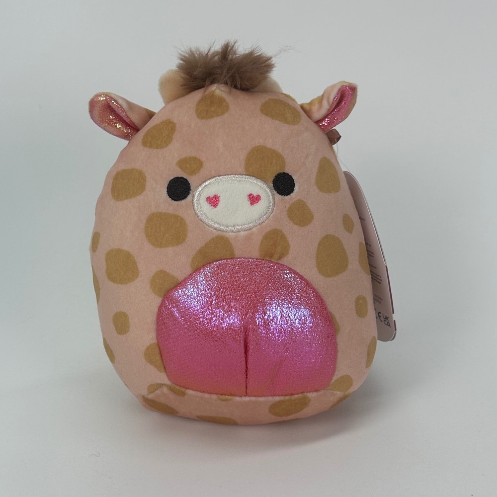 Squishmallows Zuni the Giraffe 6 Inch Pink Metallic Belly Plush‎ Toy NWT